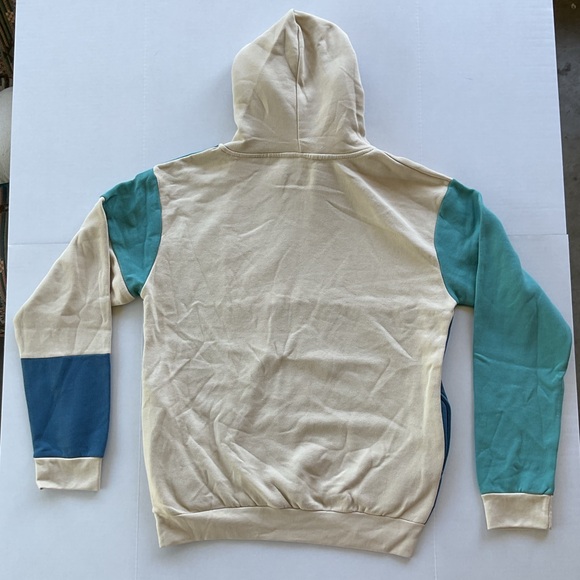 NWT Eighty Eight Brand California Tan Teal Blue Hoodie Sweatshirt Men’s Medium - Picture 3 of 3